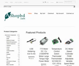 Ashopbd.com(Largest Electronics components shop in Bangladesh) Screenshot