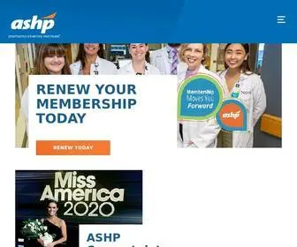 ASHP.org(American Society of Health) Screenshot
