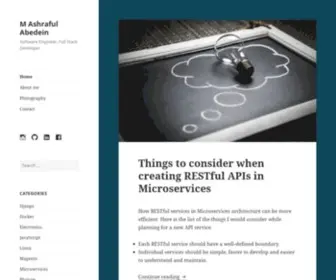 Ashrafulabedein.com(M Ashraful Abedein) Screenshot
