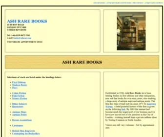 Ashrare.com(ASH RARE BOOKS) Screenshot