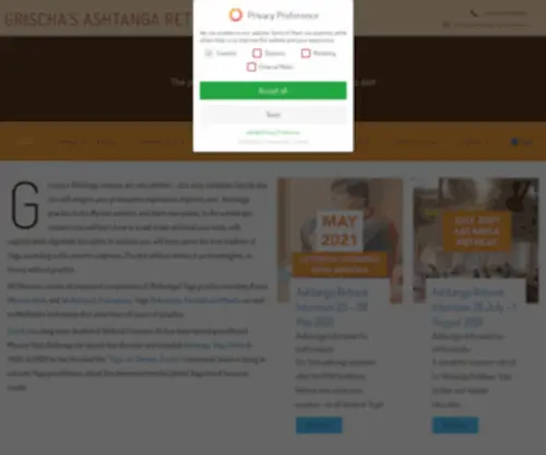 Ashtanga-Workshop.com(Grischa's Ashtanga retreats are very intense) Screenshot