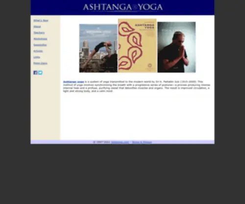 Ashtanga.com(Ashtanga Yoga) Screenshot