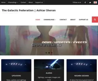 Ashtarsheran.net(The Galactic Federation) Screenshot