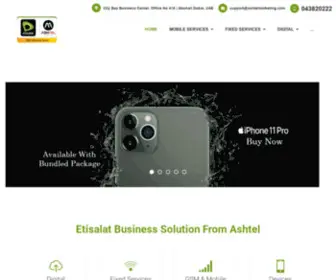 Ashtelmarketing.com(Etisalat Channel Partner) Screenshot