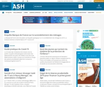 ASH.tm.fr(ASH la revue de l'action sociale en ligne) Screenshot