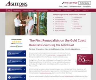 Ashtons.com.au(Your Local & Interstate Removalists on the Gold Coast) Screenshot