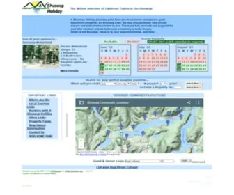 Ashuswapholiday.com(Cabin) Screenshot