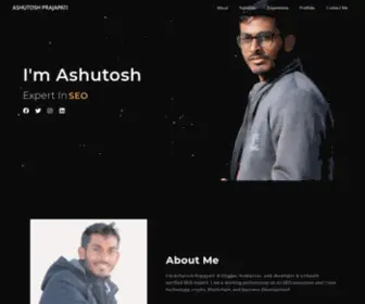 Ashutoshprajapati.com(Ashutosh Prajapati) Screenshot