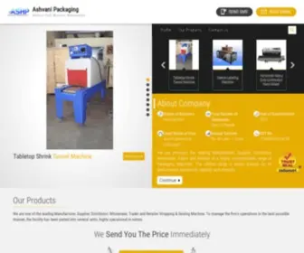 Ashvanipackaging.in(Ashvani Packaging) Screenshot
