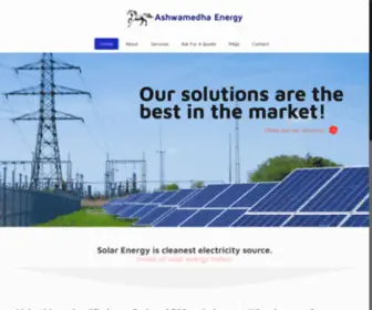 Ashwamedha-Energy.in(Ashwamedha Energy and Infratech Private Limited) Screenshot