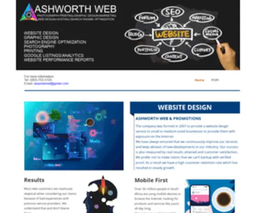 Ashworthweb.co.za(Website Design) Screenshot