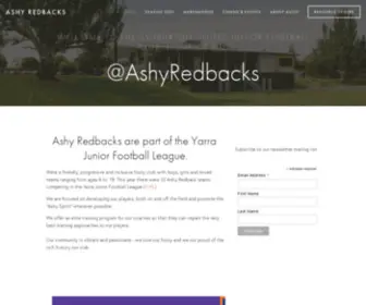 Ashyredbacks.org.au(Website for the Ashburton United Junior Football Club (AUJFC)) Screenshot