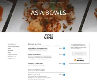 Asia-Bowls.de(Asia Bowls) Screenshot