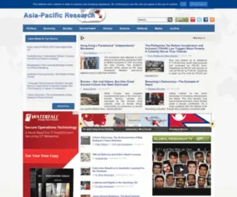 Asia-Pacificresearch.com(Asia-Pacific Research) Screenshot
