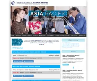 Asiaaestheticmedicine.com(Asia Aesthetic Medicine Courses) Screenshot