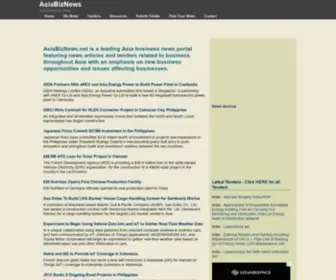 Asiabiznews.net(Asia Business News and Tenders) Screenshot