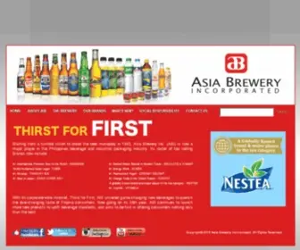 Asiabrewery.com(Asia Brewery Incorporated) Screenshot