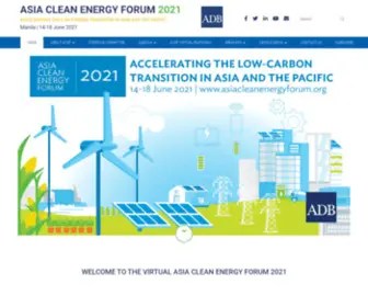 Asiacleanenergyforum.org(Home ACEFAsia Clean Energy Forum) Screenshot