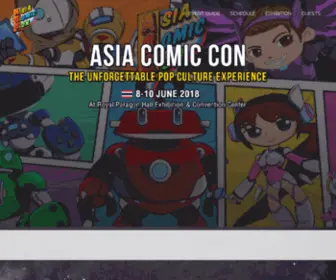 Asiacomiccon.com(Asia Comic Con) Screenshot