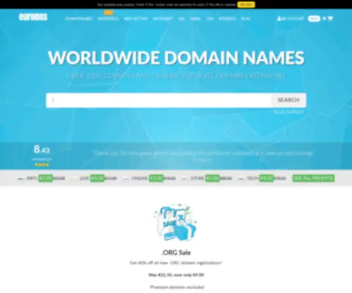 Asiadns.com(Domain name registrar & DNS service provider) Screenshot