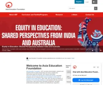 Asiaeducation.edu.au(Asia Education Foundation (AEF)) Screenshot