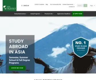 Asiaexchange.org(Study in Asia) Screenshot