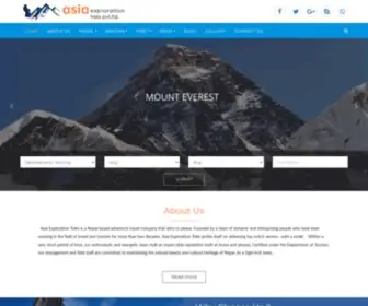 Asiaexplorationtreks.com(Trekking in Nepal) Screenshot