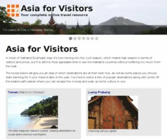Asiaforvisitors.com(Asia for Visitors) Screenshot