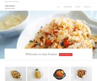 Asiafusiondublin.com(Asia Fusion) Screenshot