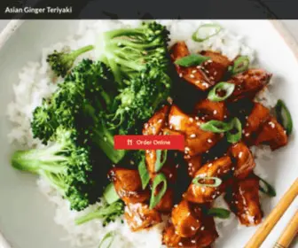 Asiaginger.com(Asian Ginger Teriyaki) Screenshot