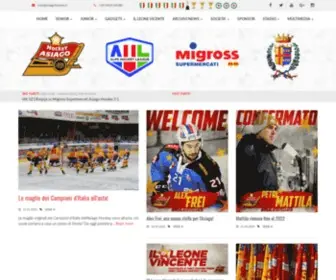 Asiagohockey.it(Asiago Hockey) Screenshot