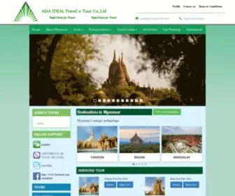 Asiaideal.com(ASIA IDEAL Travel & Tour) Screenshot