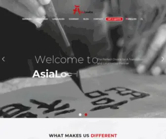 Asialocalize.com(Asian Translation and Localization Services) Screenshot