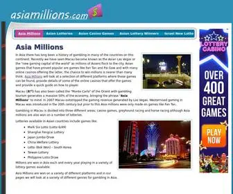 Asiamillions.com(Asia Millions) Screenshot