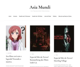 Asiamundi.com.br(Asia Mundi) Screenshot