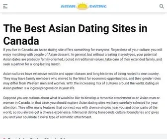 Asian-Dating.ca(The Best Asian Dating Sites) Screenshot