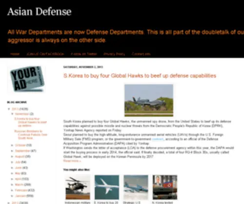 Asian-Defence.com(Asian Defense) Screenshot