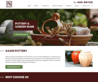 Asian-Pottery.com(Leader in Asian Ceramic Gardenware) Screenshot