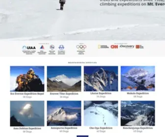 Asian-Trekking.com(Mountaineering Trekking and Journeys in Nepal) Screenshot