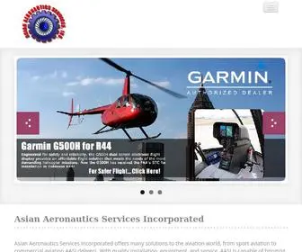 Asianaero.com(Asian Aeronautics Services Incorporated) Screenshot