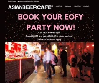 Asianbeercafe.com.au(Asian Beer Cafe) Screenshot