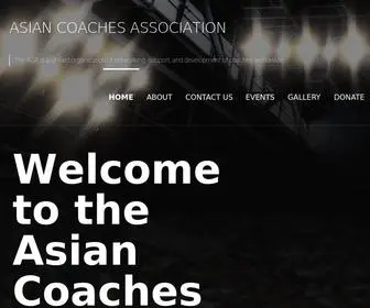 Asiancoachesassociation.com(The ACA is a unified organization of networking) Screenshot