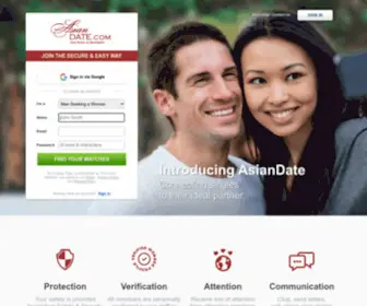Asiandate.com(AsianDate offers a thrilling dating experience) Screenshot