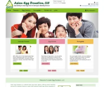 Asianeggdonation.com(Asian Egg Donor) Screenshot