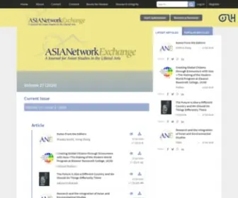 Asianetworkexchange.org(The ASIANetwork Exchange) Screenshot