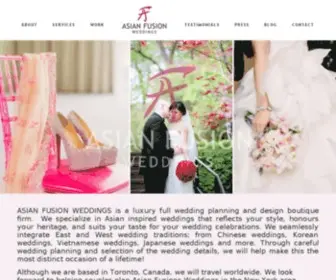 Asianfusionweddings.com(Wedding Blog) Screenshot