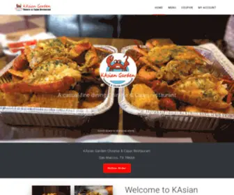 Asiangardentx.com(KAsian Garden Chinese & Cajun Restaurant) Screenshot