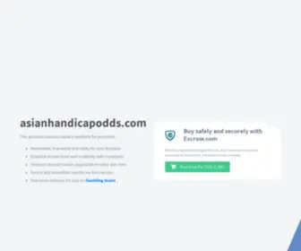 Asianhandicapodds.com Screenshot