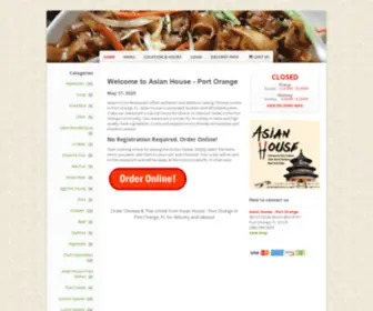 Asianhouseportorangefl.com(Order Chinese & Thai online from Asian House) Screenshot