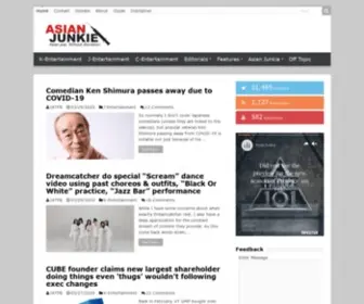 Asianjunkie.com(Asian pop) Screenshot